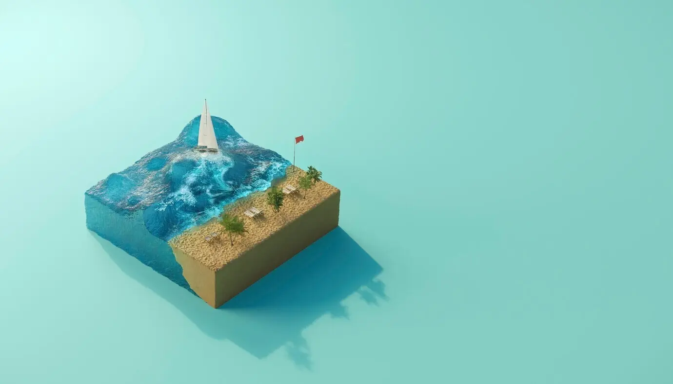 Изометрические погодные условия с местом для текста